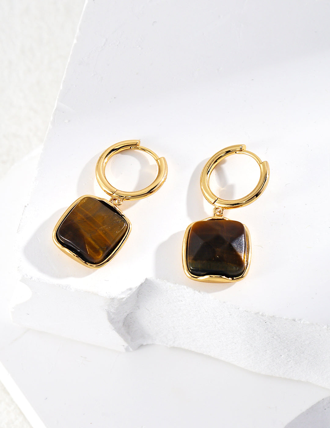 Lucia - Tiger Eye Earrings