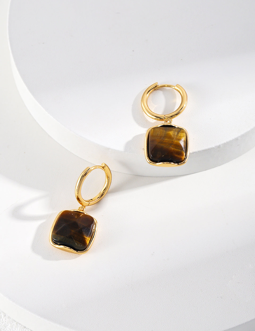 Lucia - Tiger Eye Earrings