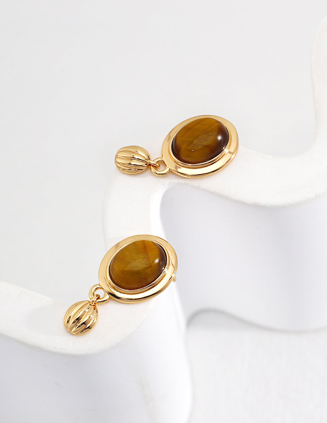 Malena - Animal Eye Stone Earrings