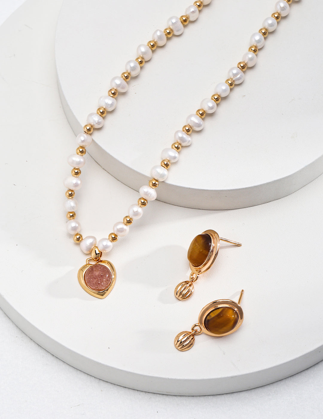 Malena - Animal Eye Stone Earrings
