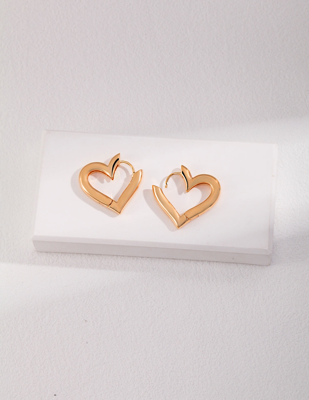 Love's Luster - Heart Earrings