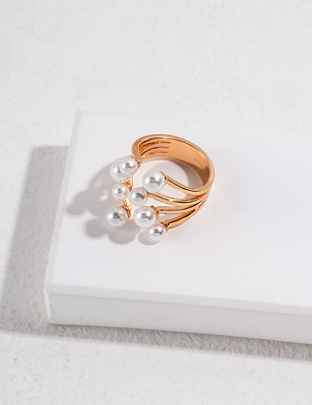 Shape of Water - Pearl Ring