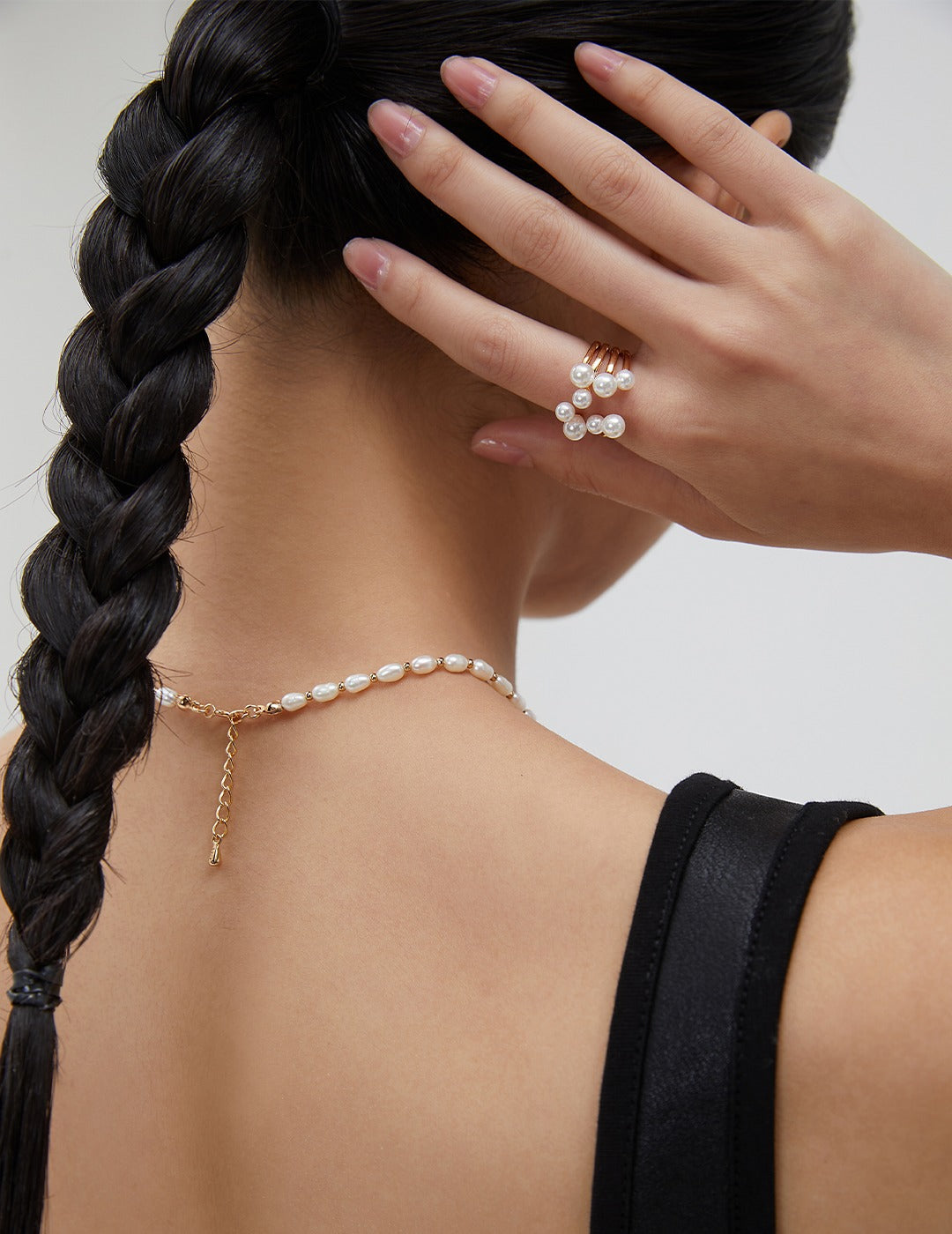 Shape of Water - Pearl Ring