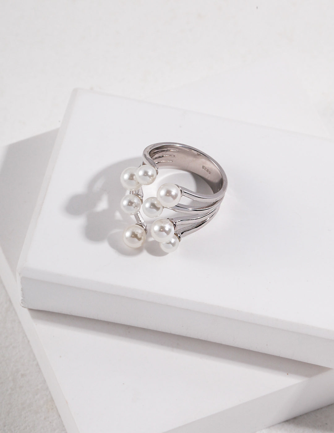 Shape of Water - Pearl Ring