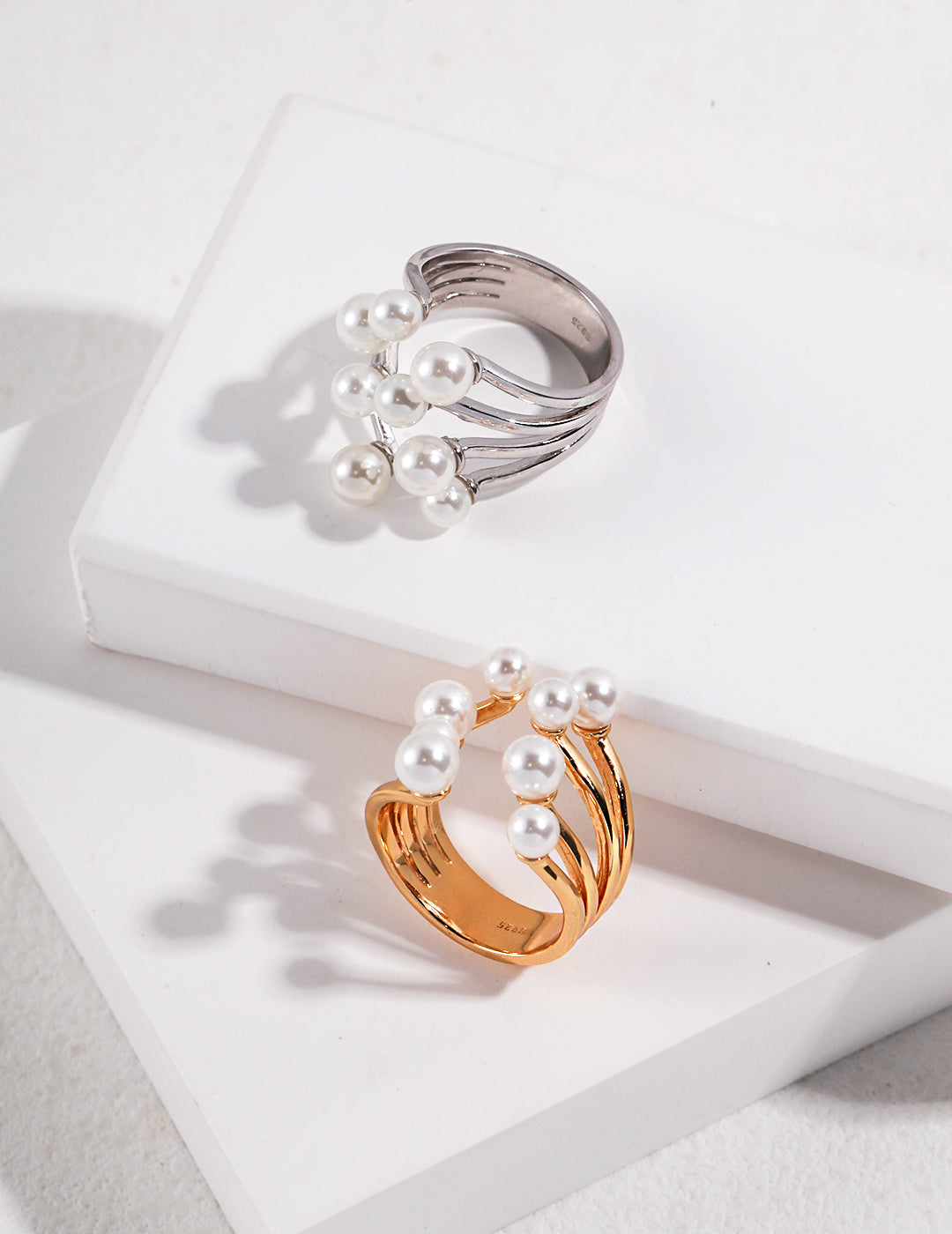 Shape of Water - Pearl Ring