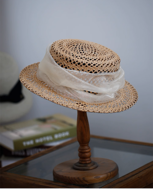 Sonnenhut 100% handmade Naturstrohhut