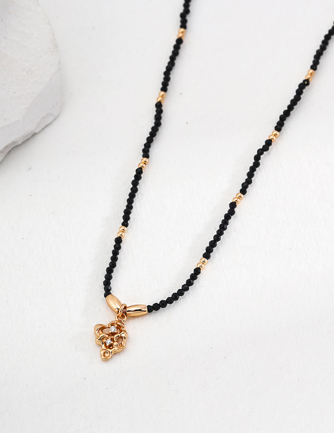 Starry Sky - Black Crystal Necklace