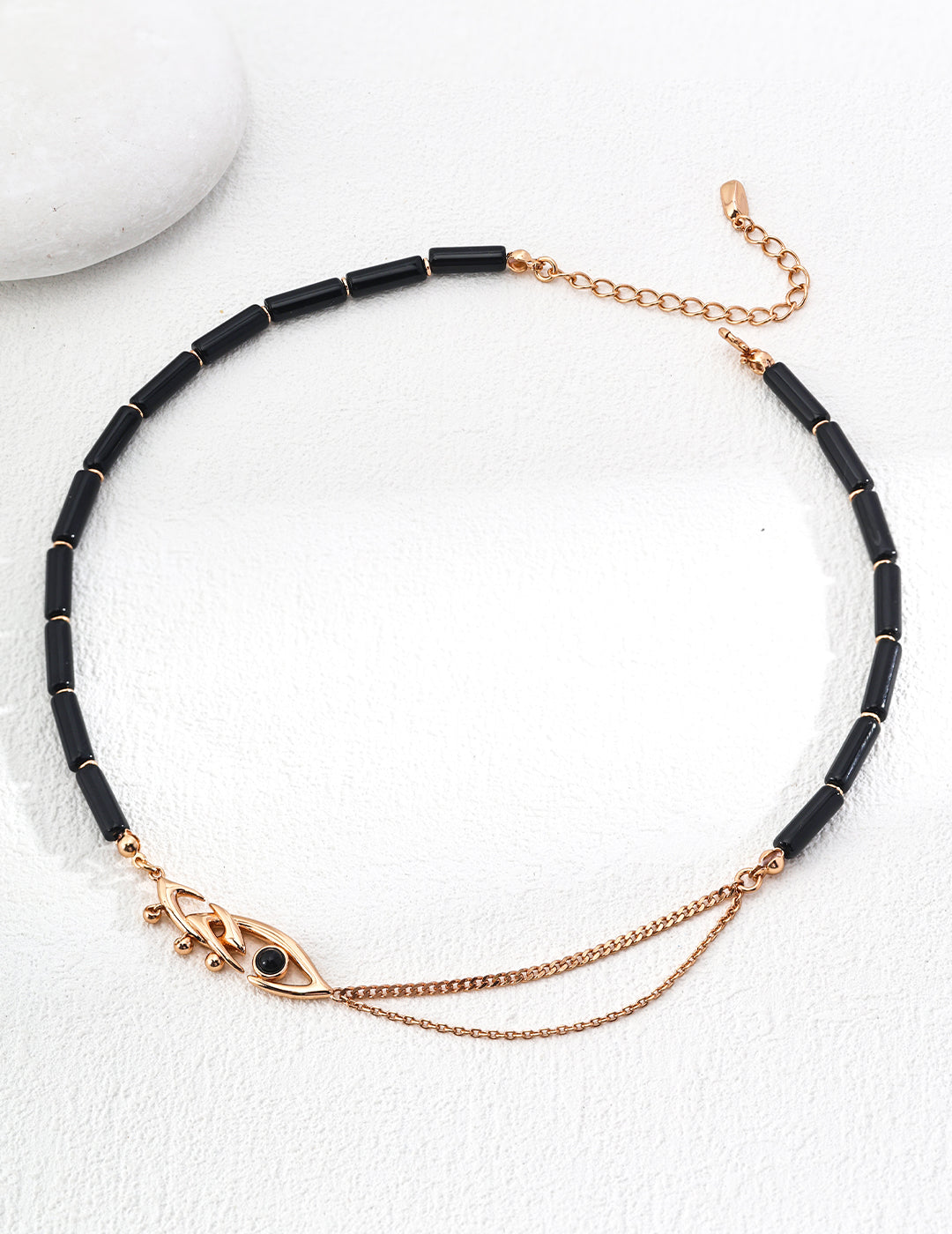 Black Gem - Vintage Onyx Necklace