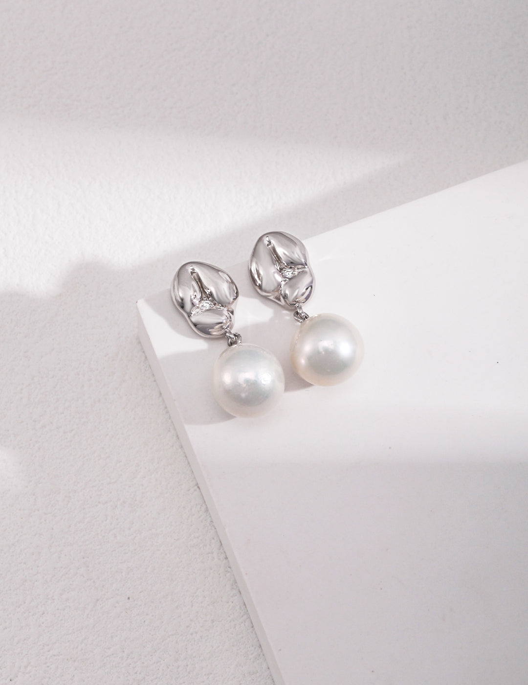 Angel Whisper - Pearl Stud Earrings