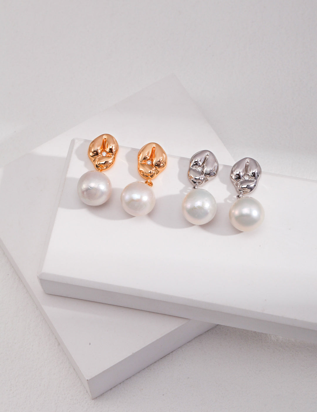 Angel Whisper - Pearl Stud Earrings