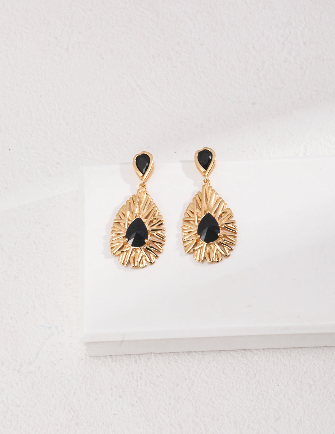 Myth - Black Zirconia Stud Earrings